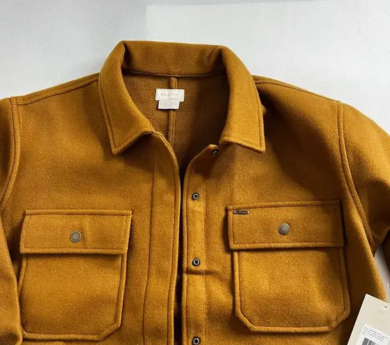 Brixton Durham Shirt Jacket Shacket Washed Copper Brown Size Large Long Sleeve