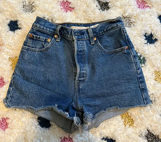 Levi's Ribcage Denim Shorts