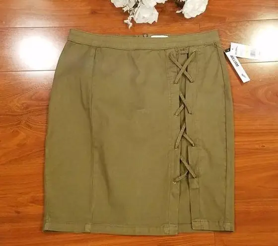 William Rast  Military Olive Skirt Junior 30