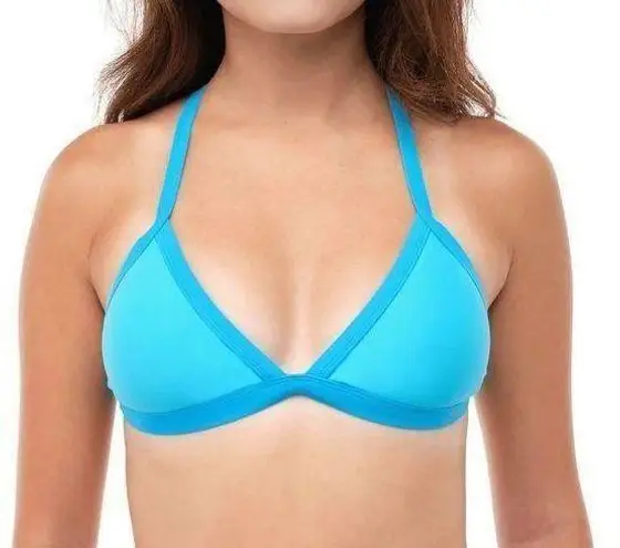 93 play street Serena bubble blue triangle bikini top new XL