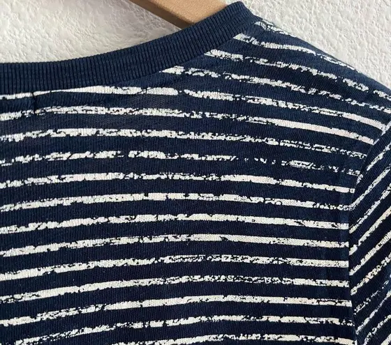 ATM Anthony Thomas Melillo 3/4 Sleeve Printed Stripe 100% Cotton Small