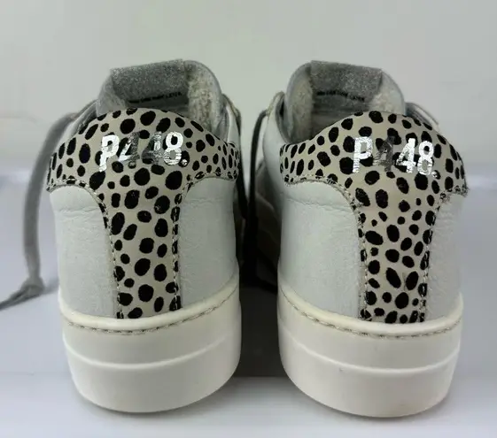 P448 Thea Platform Sneaker Leopard Dot Print Lace Up Shoes Sz 38