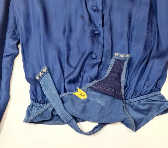 L'Academie Raquel Bodysuit in Navy Small