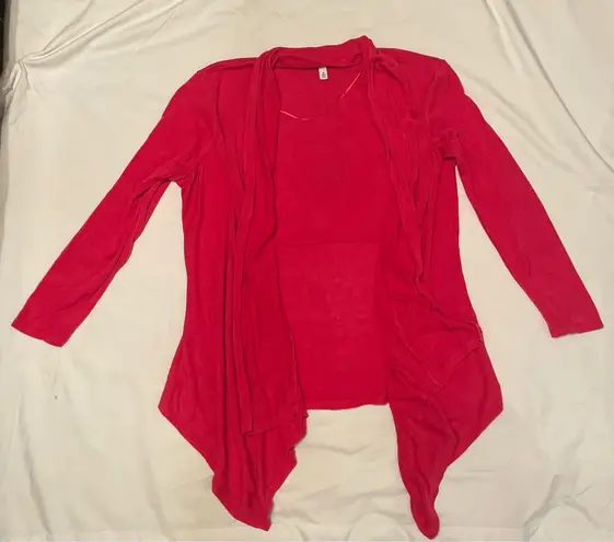 CHAUS NEW YORK Chaus Fuscia Lightweight Cardigan