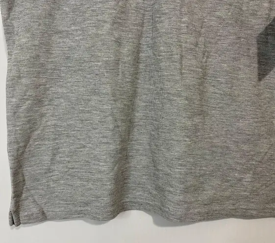 Polo Ultra Club Women’s The Basics Button Short Sleeve Shirt Light Grey NWT