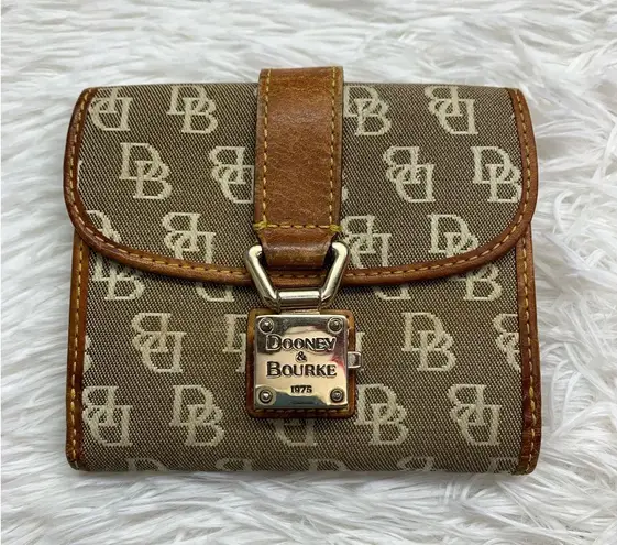 Dooney & Bourke Vintage  Small Signature Canvas Wallet - Image 1