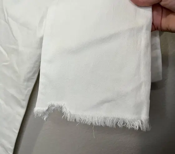 DL1961 Womens White Denim Lara Instasculpt Cropped Flare Jeans Size 25