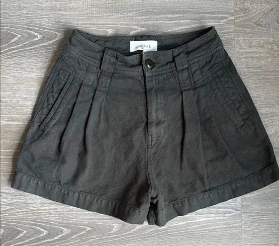 The GREAT. The Trouser Short Pleated Marsh Green 27