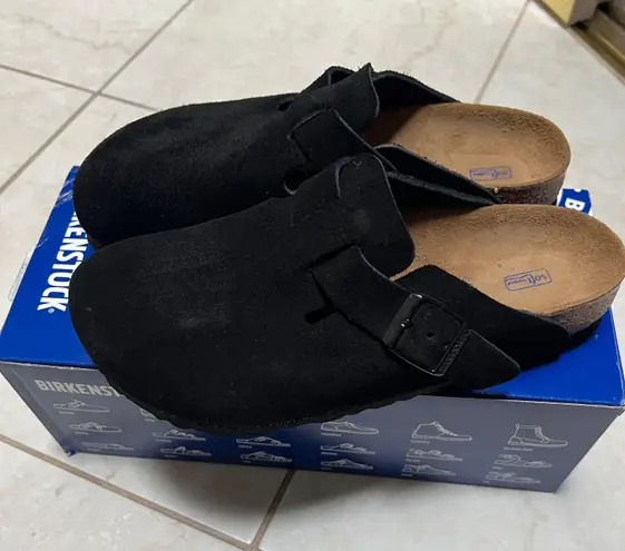 Birkenstock FREE SHIPPING Leather Suede Clogs Size38