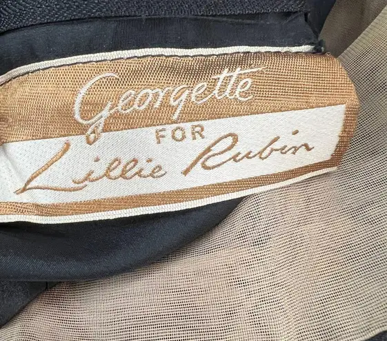 Vintage Lillie Rubin Evening Gown XS