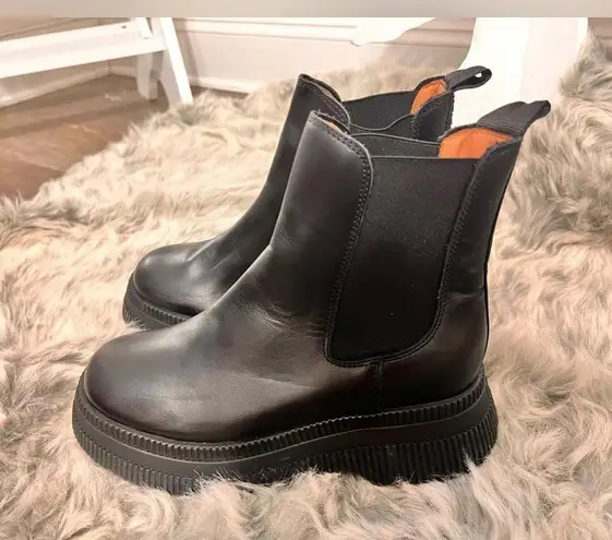 Ganni NWOB GIANNI CREEPERS CHELSEA BOOTS