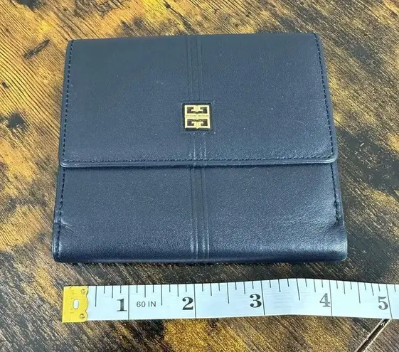 Givenchy  4G Logo Dark Navy Blue Vintage Wallet