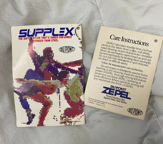 Slalom vintage new with tags women 12 DuPont supplex w/zeppel rain repeller white ski pants vintage