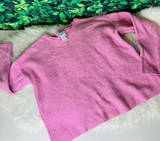 Cute / Trendy long sleeve cozy warm , casual pink rose sweater L. Arizon… Size L