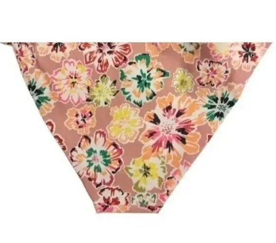 Tanya Taylor NWT Tia Bikini Bottom Floral Dahlia Beaded Hips Swim S Pink Rose