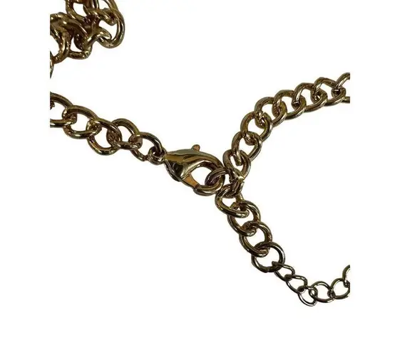 Stunning Runway Crystal Rose Necklace Lizard Butterfly Maybe Natasha Red