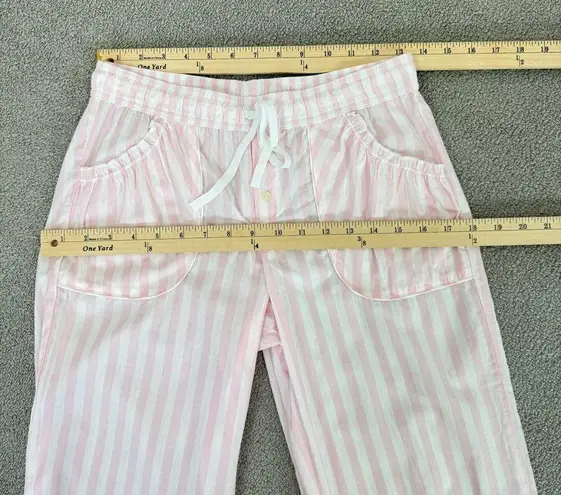 Victoria's Secret  Striped Lightweight Sleep Lounge Pants Pink White XS