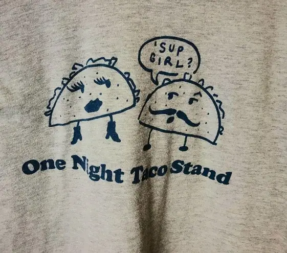 One Night Tace Stand Josh Grider T Shirt Sup Girl Humor Double Sided Graphic M Size M