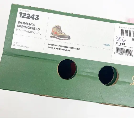 Danner Springfield Work Hiking Lace Up Boots Non Metallic Toe: Brown/Bronze Size 8.5