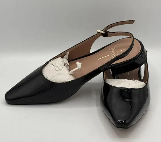 Linea Paolo Women's Shoes Black Delphi Pointed Toe Cut-Out Ballet Flats Size 5M