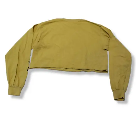 PlayStation Sony Shirt Size Large SIEA PS Family Logo Japanese Long Sleeve Crop Top Cropped