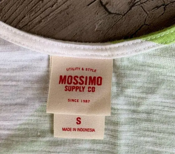 Mossimo Supply Co Green & White Striped Tank Top S