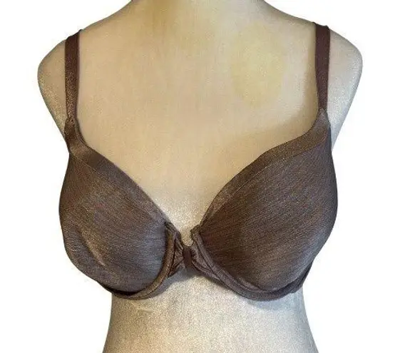 Vanity Fair 75339 Full Coverage Underwire Bra 38D Shimmer Taupe Front Closure - Image 1