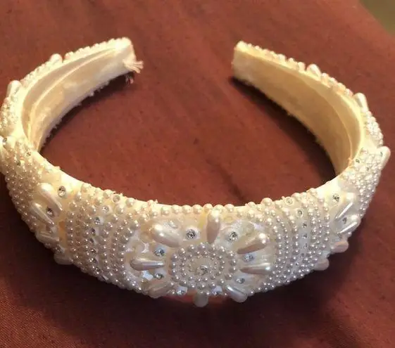 Head BRIDAL Beaded Wedding or Prom Hair Band