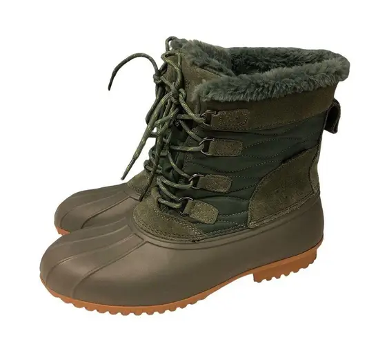 Propet Ingrid Lace Up Snow Womens Size 12 Casual Boots Wild Thyme Sage Green
