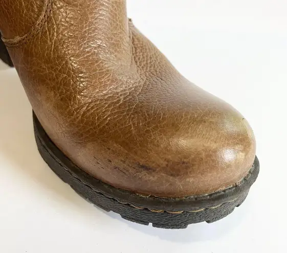 Born concept BOC Born Concepts Brown Leather Heeled Ankle Booties Women's Size 7 M Fall Vibes