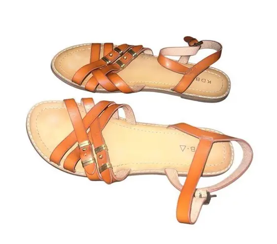 Kelsi Dagger ✨ Brooklyn Women's Sinergy Gladiator Burnt Orange Sz 9.5 Sandals✨
