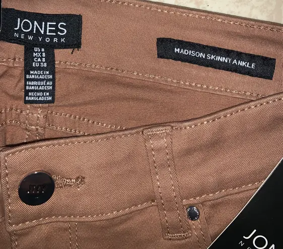 Jones New York Madison Skinny Ankle Leg Brown Size 8 32 54 Off Retail New With Tags From Clothezy