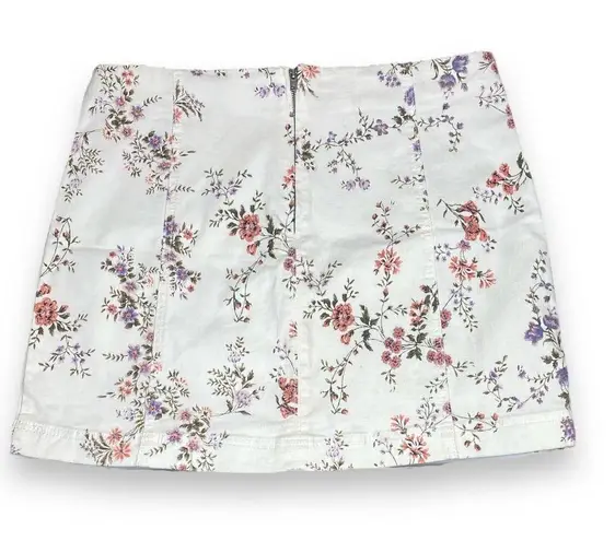 Tinseltown White Floral Skirt MYB026637B Juniors Size 13