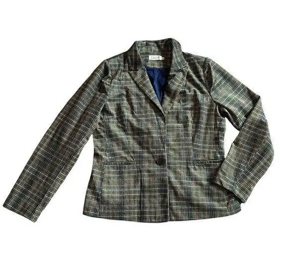 Molly Bracken Plaid Single-Button Blazer Jacket Super Soft Size Medium NWOT