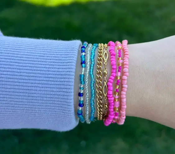 Blue Bracelet Stack
