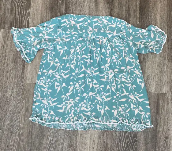 Suzanne Betro Womens Weekend Green Blouse - L