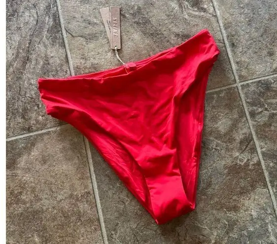 SKIMS Signature Swim Mid Waist Bottom Ruby Size Medium