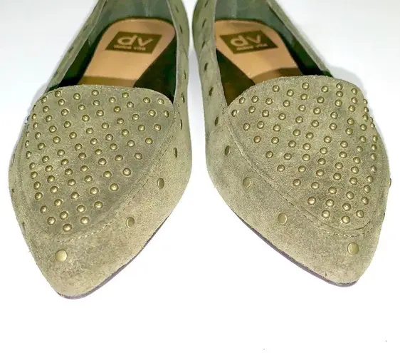 DV by Dolce Vita LEENA Studded Flat Green Size 6.5