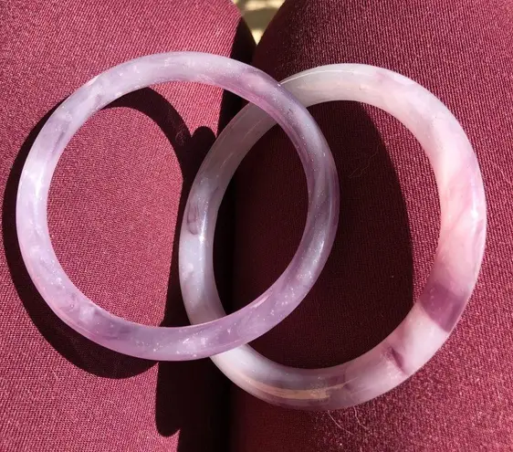 2 Ice Purple Lavender bangles Bracelets