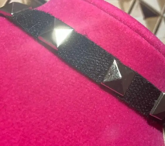 Boutique NEW Studded Spiked Grommet Square Choker Collar Necklace Black Silver Punk Egirl