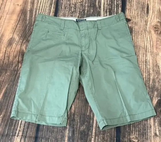 Polo Jeans Women's Green Chino Shorts Size 10 Casual