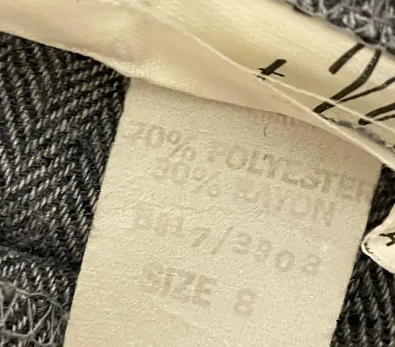 Miss Elegant Of California Vintage 80’s Midi Belted Skirt Open in the Front Heathered Gray Size 8