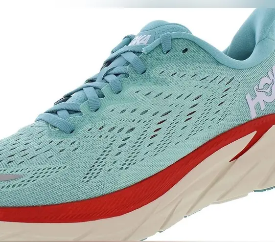 Hoka Women’s Clifton 8 Wide Blue Coral White Size 9D