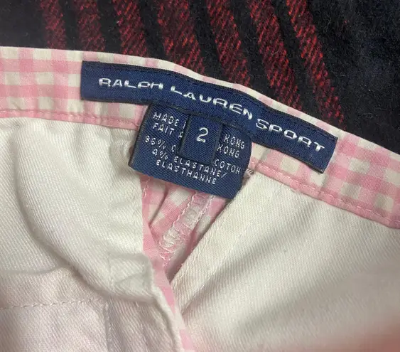 Ralph Lauren Sport Size 2 Pink Checkered Gingham Pant