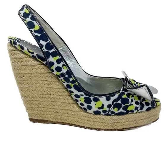 Roger Vivier Cordella Espadrille Wedge Slingback Sandals size 38 / US7