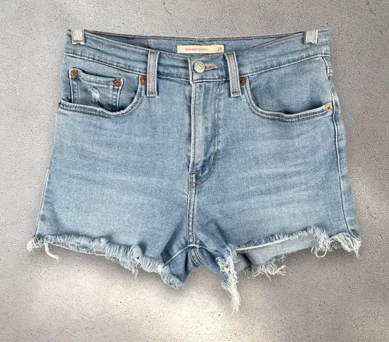 Levi's Levi’s High Rise Denim Shorts Women’s 27 Cutoff Distressed Minimal Y2K Coastal - Image 1
