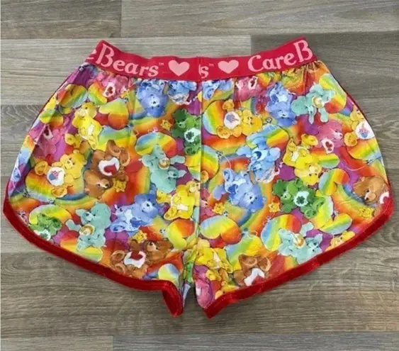 Iron fist NEW! Care Bears Lots A Rainbows Velvet Trim Shorts Size MEDIUM Pride