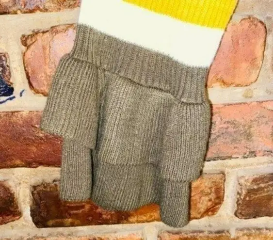 Very J Striped Long Tiered Bell Sleeve Pullover Sweater Women's Size Small