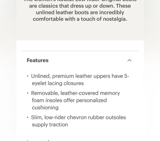 Kodiak Original 10 All Seasons Low Rider Lace Up Leather Light Waterproof Boots