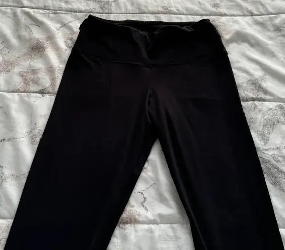 Felina Black Super Soft Mid Rise Leggings, size S